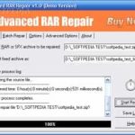 Khôi phục file RAR bị hỏng