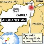 Động đất mạnh tại Afghanistan