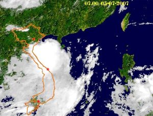 Áp thấp sẽ gây mưa to ở Bắc bộ