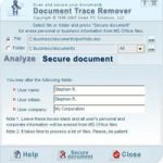 Tìm hiểu tài liệu bằng “Document Trace Remover”