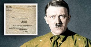 Bức thư đầy lỗi đánh máy của trùm phát xít Hitler
