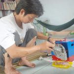 Máy thái hành tỏi ớt của anh thợ thạch cao