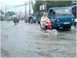 Mưa đầu mùa đã ngập