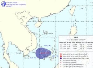 Áp thấp nhiệt đới gây mưa lớn diện rộng