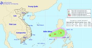 Xuất hiện vùng áp thấp mới trên biển Đông