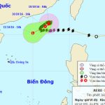 Bão Aere giật cấp 9 – 10, biển Đông có gió mạnh