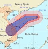 Bão số 12 suy yếu thành áp thấp nhiệt đới