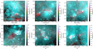 Cận cảnh những bộ xương đỏ kỳ quái trong thiên hà Milky Way