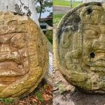 Phát hiện bức phù điêu đôi “miệng nhăn nhó” ở Mexico