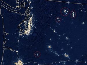 NASA chụp được hình ảnh về vụ cháy rừng lớn ở Mỹ