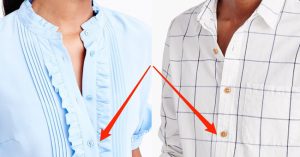 Vì sao vị trí cúc áo phụ nữ và nam giới ngược nhau?