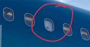 Cảnh báo trào lưu cài điện thoại ở cửa sổ máy bay để quay clip