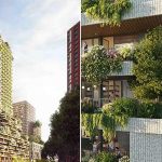 Tòa nhà phủ cây xanh tương đương 10.000m2 rừng