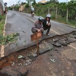 Nứt, lún đất nghiêm trọng ở Lâm Đồng