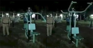 Đi tuần ban đêm, cảnh sát Ấn Độ dựng tóc gáy vì chứng kiến…”ma tập thể dục”?