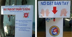 Học sinh lớp 9 sáng chế máy phun sát khuẩn tự động, giá 350 ngàn đồng