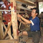 Nông dân chế tạo thành công máy dệt chiếu