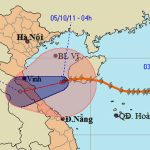 Bão Nalgae tan trên biển