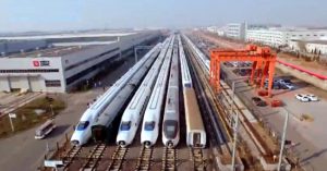Nhà máy đóng tàu cao tốc rộng bằng 248 sân bóng ở Trung Quốc