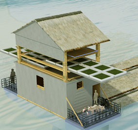 Ngôi nhà bán di động chống lũ