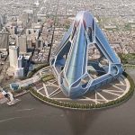 Nhà nổi hình kim tự tháp độc đáo