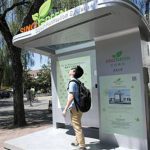Trạm lọc khí kiêm nhà chờ xe buýt