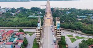 Toàn cảnh đại công trường sửa chữa cầu Thăng Long, Hà Nội