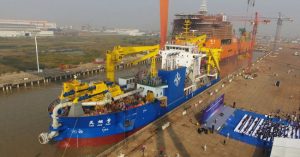 Trung Quốc công bố siêu tàu xây đảo nhân tạo mới