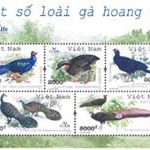 Phát hành bộ tem hình gà có nguy cơ tuyệt chủng