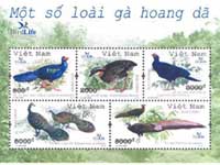 Phát hành bộ tem hình gà có nguy cơ tuyệt chủng