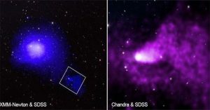 NASA chụp được “quái vật” khủng khiếp nhất vũ trụ, nuốt cả cụm thiên hà