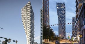 Tòa nhà xoắn “nặng đầu” cao 155m được thiết kế nhằm khắc phục không gian hạn chế