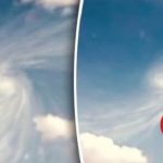 UFO và xoáy ốc bí ẩn xuất hiện đồng thời trên bầu trời Thụy Sỹ