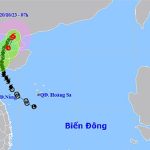 Bão số 5 đã suy yếu thành áp thấp nhiệt đới