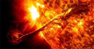 Quả cầu plasma Mega phun ra từ ngôi sao giống như mặt trời